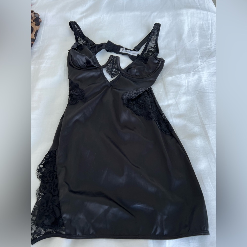 - Black lingerie dress